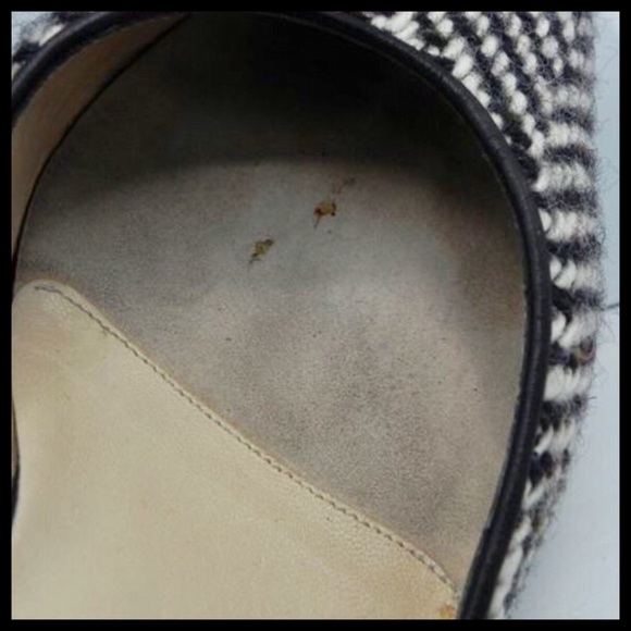 Kate Spade Wool Herringbone Kitten Heel Mules 8 - Picture 5 of 6